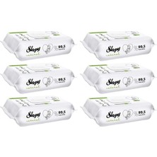 Rafta Sleepy Islak Havlu Mendil 90 Yaprak Natural Yenidoğan 6 Lı Set 540 Yaprak Plastik Kapaklı