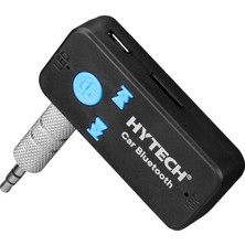 Rafta Hytech Kablosuz Araç Müzik Alıcısı ve Handsfree Kiti (Bluetooth 5.3 Uyumlu) - 3.5mm Aux Stereo Jak, Tf Kart Destekli Oto Ses Adaptörü