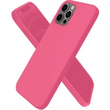 Apple iPhone 12 Pro Kılıf First Silikon - Pembe
