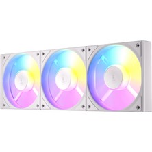Rafta Antec C120R Argb White, 3X120MM Pwm Ters Fan, Argb Kontrolcü Uyumlu, 12V, 1.32W, Beyaz Kasa Fanı 3'lü Paket