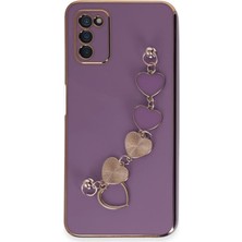 Samsung Galaxy A03S Kılıf Esila Silikon - Mor