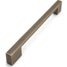Rafta Lapis Model Mat Antik Sarı Metal Kulp 160 mm - 192 mm Çift Ölçü Metal Mobilya Çekmece Dolap Kulp