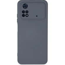 Xiaomi Poco M4 Pro 4g Kılıf Nano Içi Kadife Silikon - Gri