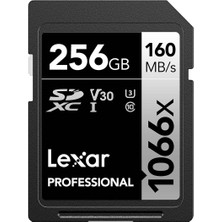 Rafta Lexar 256GB Professional 1066X Sdxc Uhs-I Cards, Up To 160MB/S Read 120MB/S Write C10 V30 U3