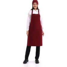 Rafta Askılı Önlük Cepli - 19 Bordo