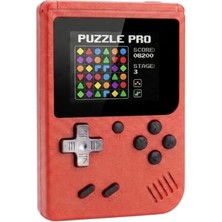 Rafta Retro Mini Arcade El Oyun Konsolu 400 Oyunlu, 3 Inç Ekranlı Taşınabilir Atari Konsolu, Tv Bağlantılı Nostaljik Mini Oyun Konsolu (Av Çıkış Destekli) (Kırmızı)