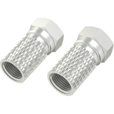 Rafta Hama Sat Kablosu Ucu F Fiş 6.5mm Vidalı 2 Parça