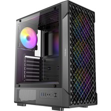 Rafta Antec VX320 Argb, 750W 80+ Bronze Psu Dahil, 4X120MM Argb Fan, Mesh Ön Panel, Temperli Cam, 240MM Radyatör Destekli Atx Mid-Tower Kasa, Siyah