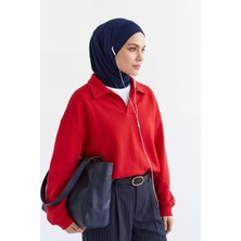 Aisha's Design Kışlık Boyun Kapatıcı Özellikli ve Kulaklık Girişli Penye BONE,B-94O