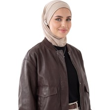 Aisha's Design Kışlık Boyun Kapatıcı Özellikli ve Kulaklık Girişli Penye BONE,B-94O