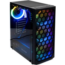 Rafta X-Drive 4 Adet Rgb Fanlı Mesh Panel Şeffaf Temperli Cam Gaming Oyuncu Bilgisayar Kasası (0, Watt)