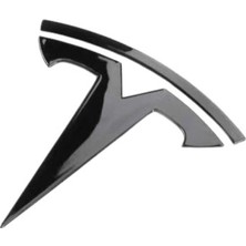 Rafta Parlak Siyah Ön Kaput T Logo Amblemi