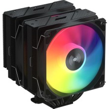 Rafta Fsp Mp7-Ba Argb Black 2X120MM Kule Tipi Bilgisayar Işlemci Soğutucu