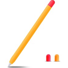 Rafta Novstrap Pencil Kalem Kılıfı Apple Pencil 1 Nesil ile Uyumlu Kılıf Silikon Koruma Kılıfı Sarı