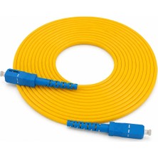 Rafta Fiber Optik 3 Metre Patch Kablo Sc-Sc Sm Patchcord Single Mode 2.0mm 9/125 Os2 Tek Çekirdek Ev-Ofis Internet Bağlantısı Için