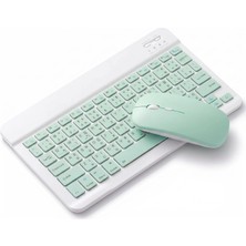 Rafta Coverzone Bluetooth Özellikli Şarjlı Klavye ve Pilli Mouse Seti Kablosuz Bağlantılı Kompakt Tasarım Günlük Ofis Ev Çalışma ve Bilgisayar Kullanımı Için Klavye Mouse Seti 25CM x 15CM