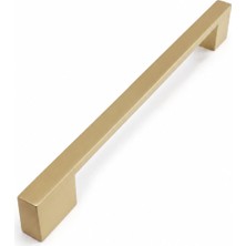 Rafta Lapis Model Mat Altın Metal Kulp 160 mm - 192 mm Çift Ölçü Metal Mobilya Çekmece Dolap Kulp