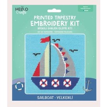 Hello Crafts HC502 Baskılı Goblen Kiti - Yelkenli