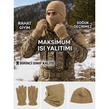 Comutan 3'lü Polar Bere-Boyunluk-Eldiven Seti