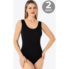 Veloria Özel Üretim Pamuklu Body Tekstil Ürünü Üst Giyim Çıtçıtlı Atlet 2'li