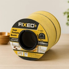 HCC Kapı Pencere D-Profil Fitil 9x6 mm Kahverengi 100 m