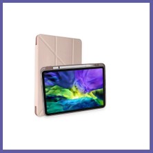 Nida iPad Pro 11 (2021) Kılıf Kalemlikli Hugo Tablet Kılıfı - Rose Gold Nıda