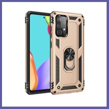 Nida Samsung Galaxy A53 5g Kılıf Sofya Yüzüklü Silikon Kapak - Gold Nıda