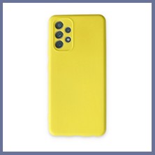 Bezos Samsung Galaxy A13 4g Kılıf Nano Içi Kadife Silikon - Sarı Dlra