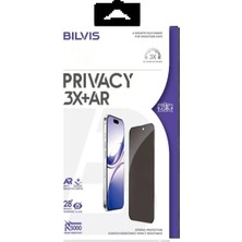 Miss Mojo Apple iPhone 17 Pro Bilvis 3x Ar Hayalet Cam Ekran Koruyucu - Siyah