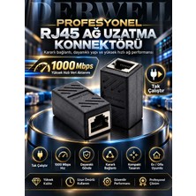 Derwell Ethernet Uzatma Kablosu RJ45 Cat5 Cat6 Cat7/8 Kuplör Genişletici Konektör Ethernet Kuplör Dişi Dişi Ethernet Genişletici Adaptör