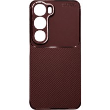Sungur's Store Newface Vivo Y31 5g Auto Focus Karbon Kapak - Bordo