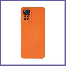 Nida Redmi Note 11 Pro Kılıf Nano Içi Kadife Silikon - Turuncu Nıda