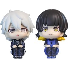 Tr Puruuuige 2 Adet Bachira Meguru+Nagi Seishiro Figürü Anime Görünümlü Heykelcik 3.9 Pvc Bachira Meguru Q Versiyon Aksiyon Figürü Model Kek Topper Koleksiyon Heykeli