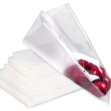 Vakur Tırtıklı Vakum Poşeti 18 x 23 cm - 50'li Vakum Makineleri İçin Gıda Uygun Malzeme