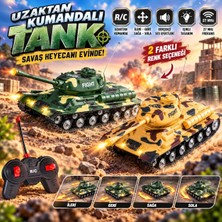 Tr Uzaktan Kumandalı Tank Oyuncak Yeşil Kamuflaj 27 Mhz