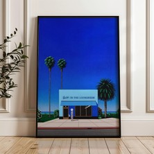 Ninastore Berber Dükkanı Mavi Bina Japon Şehri Pop Dijital Poster Indir