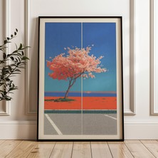 Ninastore Retro Japon Kiraz Çiçeği Baskılı Y2K Indie Oda Dekorasyonu (Dijital Indirme)