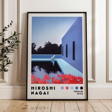 Ninastore Hiroshi Nagai Sanat Baskısı Dijital Indirme Japon Sanat Posteri Vaporwave Baskı Ev ​​dekorasyonu Japon Şehir Pop Modern Sanat Baskısı
