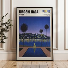 Ninastore Hiroshi Nagai Sanat Baskısı Vaporwave Japon Şehir Popu (Dijital Indirme)