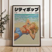 Ninastore Japon Y2K Posteri Retro Anime Plaj Baskısı (Dijital Indirme)