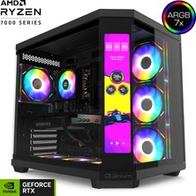 Quantum Gaming Sirius Drive Ryzen 5 7500F 16GB Ddr5 1tb Nvme RTX5060 8gb Masaüstü Oyuncu Bilgisayarı