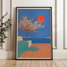 Ninastore Japon Kiraz Çiçeği Baskılı Retro Y2K Vaporwave Duvar Sanatı (Dijital Indirme)