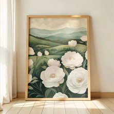 Ninastore Rüya Gibi Bahar Şakayık Sanatı Baskısı - Yumuşak, Soluk Kır Evi Tarzı Çiçekler, Vintage Pastoral Manzara, Sakin Yeşil Yamaç, Dijital Indirme 42
