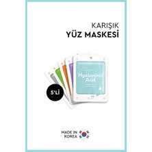 Tr Care Mijin Cosmetics 5'li Karışık Yüz Maskesi Seti, Hyaluronic Acid, Collagen, Coenzyme Q10, Snail, Arbutin