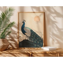 Ninastore Japon Tavus Kuşu Duvar Sanatı Zarif Tavus Kuşu Baskısı Geleneksel Japon Tavus Kuşu Posteri Ev Dekorasyonu Için Tavus Kuşu Egzotik Kuş Illüstrasyonu