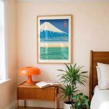 Ninastore Fuji Dağı Baskılı Motivasyonel Duvar Sanatı, Barışta Güç Posteri, Japon Manzarası Dekorasyonu, Huzurlu Çalışma Sanatı
