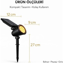Tr Güneş-Solar Enerjili * 10 W Yüksek Işık *çim Armetür *yeşil Renk
