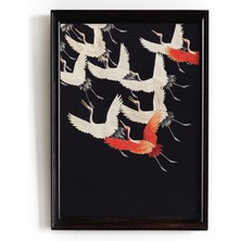Ninastore Japon Turna Kuşu Baskısı, Vintage Çin Tarzı Sanat Eseri (Anında Indirme)