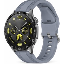 Sneezy Huawei Watch Gt 4 46MM Uyumlu Tpuflex Çift Şerit Örgü Desenli Silikon Kordon