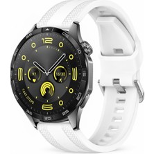 Sneezy Huawei Watch Gt 4 46MM Uyumlu Tpuflex Çift Şerit Örgü Desenli Silikon Kordon
